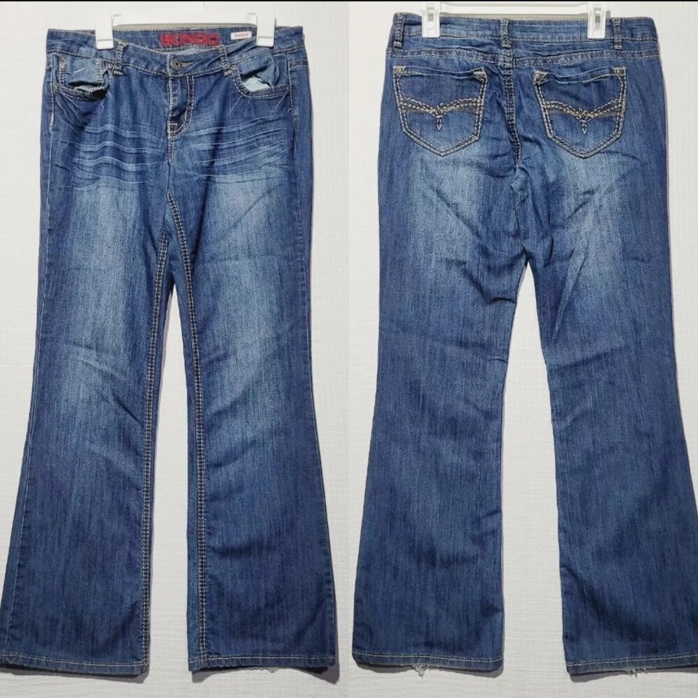 BONGO BOOTCUT Jeans Women's Size 13 Boot cut Blue Dark wash Regular